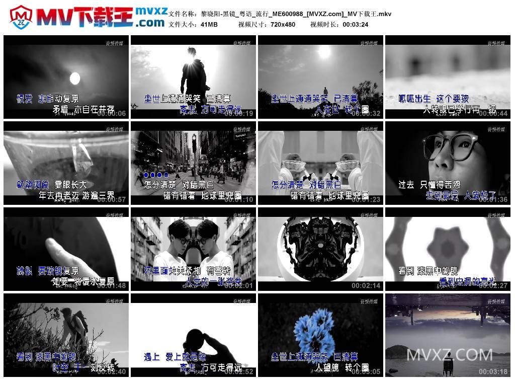 黎晓阳-黑镜_粤语_流行_ME600988